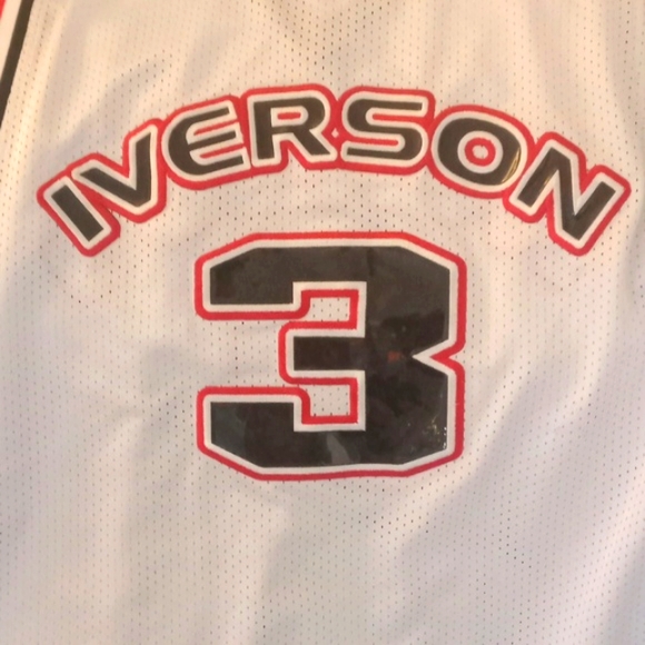 Authentic Apparel Edition Allen Iverson Basketball Jersey (Sz-L) Limited edition - Picture 9 of 10